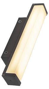Applique da parete nera 32 cm IP44 - Cascada