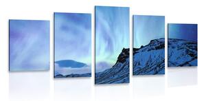 Quadri 5 pezzi – Luce polare nordica