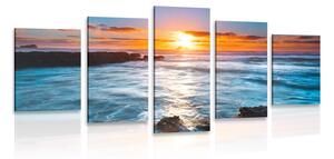 Quadri 5 pezzi – Tramonto romantico