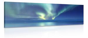Stampa su tela – Aurora boreale sull'oceano