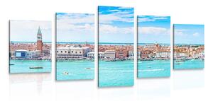 Quadri 5 pezzi – Vista su Venezia