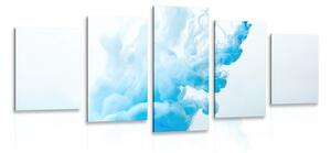 Quadri 5 pezzi – Inchiostro blu nell'acqua