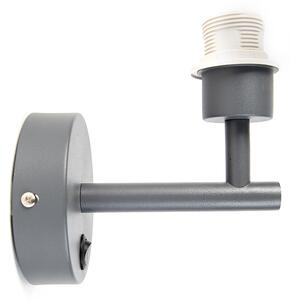 Applique moderna grigio scuro 1 luce con interruttore - Combi