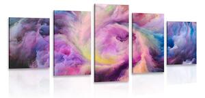 Quadri 5 pezzi – Spirale colorata