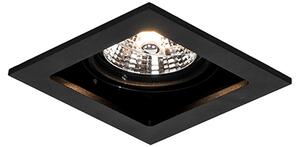 Faretto da incasso quadrato nero orientabile - Artemis 70