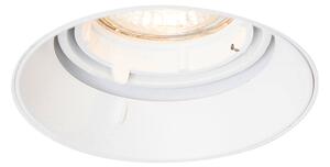 Faretto da incasso moderno bianco GU10 rotondo senza cornice - Oneon