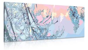 Quadro su tela – Connessione astratta degli alberi