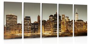 Quadri 5 pezzi – Centro di New York