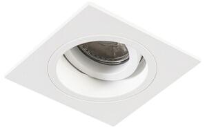 Faretto da incasso smart bianco quadrato con WiFi GU10 - Chuck