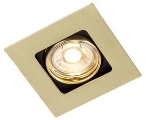 Faretto da incasso smart ottone quadrato con WiFi GU10 - Artemis