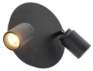 Faretto moderno smart nero incl. GU10 2 luci IP44 - Ducha