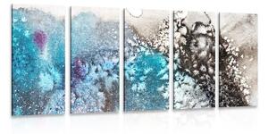 Quadri 5 pezzi – Astrazione ad acquerello