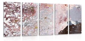 Quadri 5 pezzi – Astrazione in toni delicati