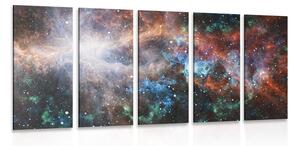 Quadri 5 pezzi – Galassia infinita
