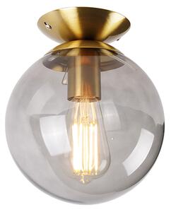 Plafoniera smart in ottone con vetro fumé con WiFi ST64 - Pallon