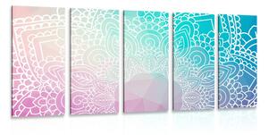 Quadri 5 pezzi – Elementi di Mandala
