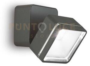 Lampada da parete omega ap square antracite 4000k