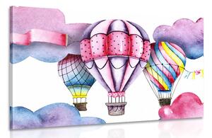 Quadro su tela – Palloncini ad acquerello
