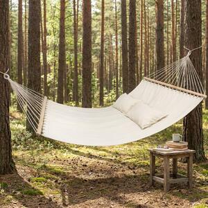Brixo Amaca da Giardino Matrimoniale 200x150 cm con Cuscino in Cotone colore Beige - You and Me
