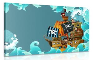 Quadro su tela – Nave pirata sul mare