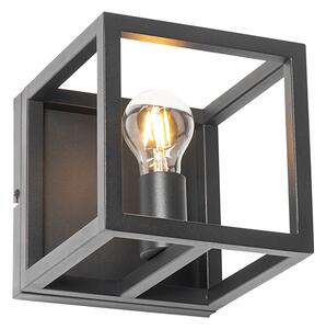 Applique da parete industriale nera - Cage