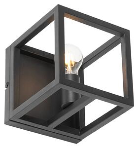 Applique da parete industriale nera - Cage