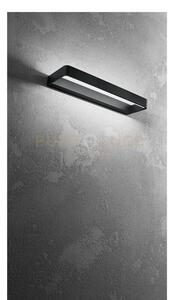Applique vega in metallo verniciato nero led 30w 2100lm cct 3000k 4