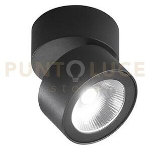 Faretto-applique in metallo verniciato nero camera led 15w cct 3000