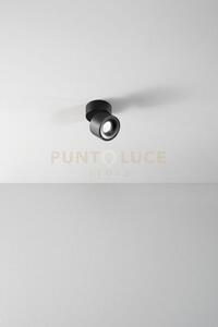 Faretto-applique in metallo verniciato nero camera led 8w cct 3000k