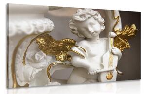 Quadro su tela – Statua di angelo che suona