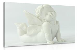 Stampa su tela – Statua d'angelo adorabile
