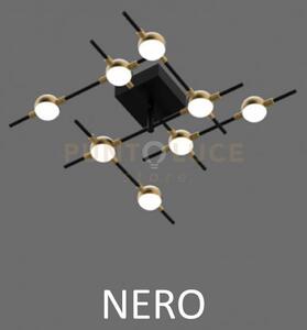 Lampadario a soffitto molecular mx18001067-8ablk nero