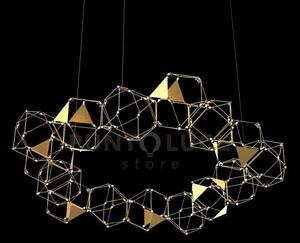 Lucciola pro 15 sospensione rotonda prisma con triangolo in metallo