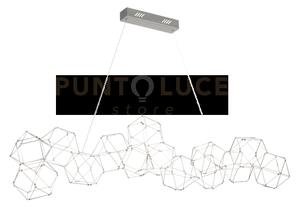 Lampada a sospensione lineare lucciola 14 acciaio inossidabile led 