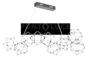 Lucciola 10 lampada a sospensione lineare, acciaio inossidabile led