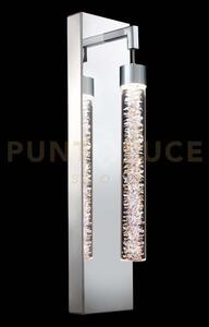 Crackle applique a parete cromo 1 luce, led 4.8w, 4000k, lm 408, l