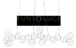 Lampada a sospensione lineare lucciola 18 acciaio inossidabile led