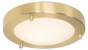 Plafoniera moderna oro 18 cm IP44 - Yuma