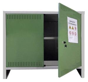 PROMETAL Armadio da esterno Armadietto 2 Ante per Fitofarmaci Pratiko cm 100x40x80 h - OS130K100800FN