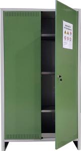 PROMETAL Armadio da esterno 2 Ante per Fitofarmaci Pratiko cm 100x40x1795 h - OS110K10175FN