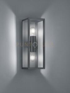 Garonne applique da esterno doppia lampadina fusione di alluminio a