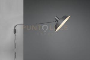Bolder applique decorativa con pagoda nera orientabile e snodabile 