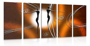 Quadri 5 pezzi – Amore etnico