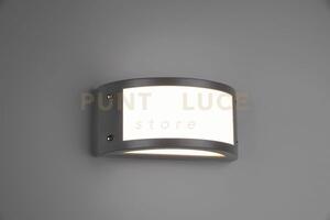Kendal applique da esterno led 12w 1400lm, 3000k fascia antracite 
