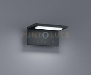 Applique a parete trave led rettangolare antracite 228760142