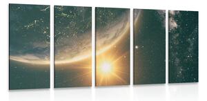 Quadri 5 pezzi – Vista dallo spazio