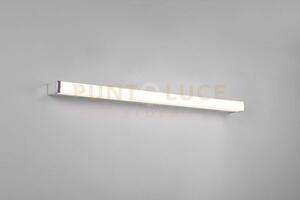 Fabio h2o applique led 12w 1400lm, 3000k cromo ip44 l. 80cm dimmera
