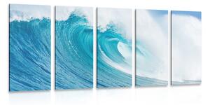 Quadri 5 pezzi – Onda marina