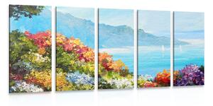 Quadri 5 pezzi – Vista sul mare