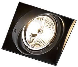 Set di 6 faretti incassati neri GU10 AR70 senza cornice - Oneon